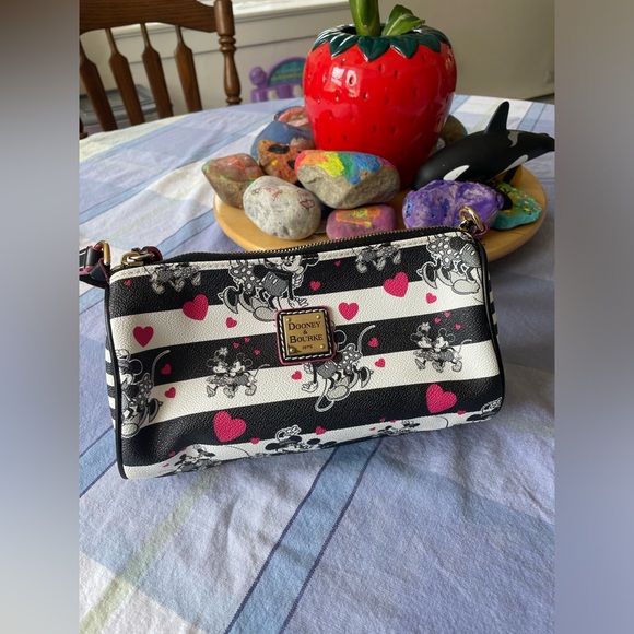 Dooney & Bourke Disney Sweetheart Purse - Minnie & Mickey print - Picture 1 of 13